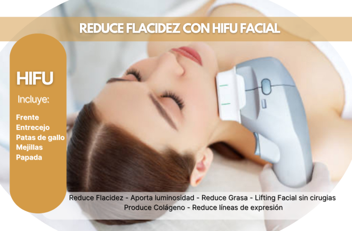 PROMOCIÓN HIFU FACIAL COMPLETO $99.000